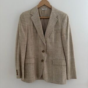 Vintage Linen Blazer Marshall Fields The Country Shop Size 6 Spring Academia